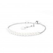 Bratara perle naturale albe si argint DiAmanti SK19221B-W-G